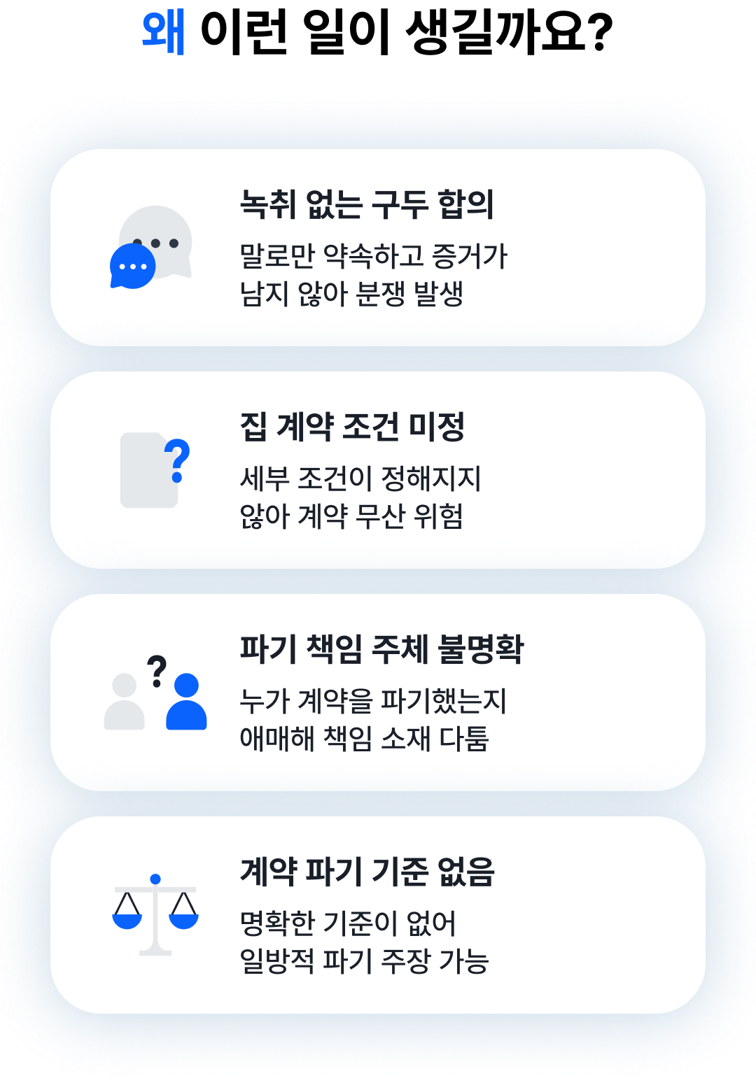 검증된 집이라도 가계약에서 문제가 발생합니다